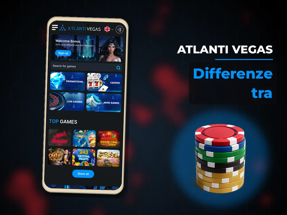 Atlanti Vegas - Differenze tra